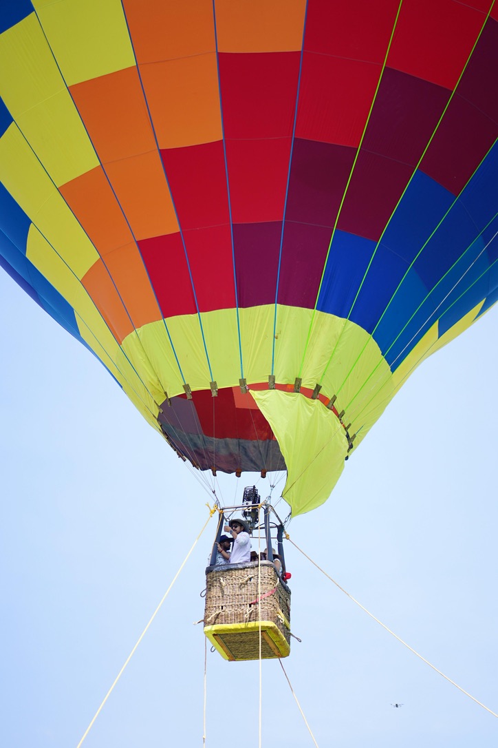 Colorful hot air balloons
